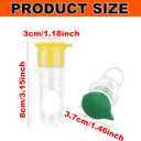 2 x 2pcs Screw Top Lemon Squeezer, 2025 New Manual Juicer Hand Press with Built-In Filter Citrus Lime Orange Handheld Squeezer for Drinks Cooking Cocktails (Yellow, Green)