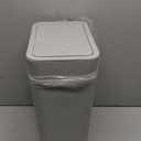 TrashAid 2 Pack Bathroom Trash Can with Lid, 2.6 Gallon / 10 Liter Small Garbage Can with Press Top Lid, Plastic Wastebasket with Pop-up Lids for Toilet, Office, Bedroom, Living Room, Grey