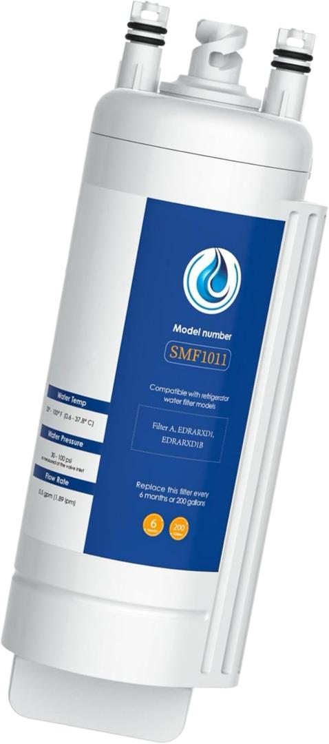 EDRARXD1 Water Filter Replacement for Whirlpool EDRARXD1, Everydrop Filter A, WRFF3536SZ, WRMF3636RZ, WRFF3436RZ, WRMF3636RV, WRMF3636RW, WRMF3636RB, 1 Count