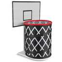 Trash Can Basketball Hoop, Basketball Trash Can, White, Wood, Trash Can Basketball Hoop for Your Home, Kitchen, Living Room, Bedroom, Office, Coffee Shop, Gym. (White, 15.74in x 9.84in x 2.16in)
