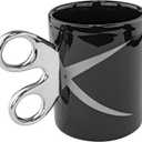 Scissors Handle Coffee Mug, 11oz - Fairly Odd Novelties - Fun Barber Hairdresser Arts 7 Crafts Tea Cup Gift