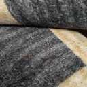 Machine Washable 5x7 Area Rugs for Living Room Checkered, Non Slip Soft Low Pile Farmhouse Geometric Modern Neutral Playroom Boys Rugs for Bedroom, Large Carpet Rugs for Dining Room(Black,5'x7')