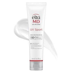 EltaMD UV Sport Sunscreen Lotion, SPF 50 Body Sunscreen, Water and Sweat Resistant, Oil-Free, Zinc Oxide Formula (3 Ounce (Pack of 1))