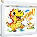 Kids Art Frame Changeable 8.5x11, Magnetic Lift-Top Design, Artwork Display & Storage Holds 150 Drawings, Wall or Tabletop Display for Kids Drawings and School Projects