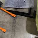 Material Lift Winch Stacker, 440 lbs Capacity Table Cart, 35.4" Lifting Height Manual Forklift Stacker, Pallet Jack Truck Dolly with Swivel Casters and Lift Plate (Orange)