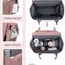 Houscly Diaper Bag Backpack with Changing Station: Pink Baby Bags for Girls Boys New Mom Gifts Paaleras Para Bebe Baby Girl Newborn Essentials Must Haves Baby Shower Gifts Baby Registry, Large