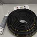 Garage Door Seals Bottom Rubber, High-Density EPDM Weatherproof Stripping Kit with 16.5Ft 5/16" T-Ends, U+O Ring Door Threshold Universal Seal - Easy Installation, Pest & Dust Protection (Black)
