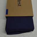REST® Evercool®+ Flat Sheet Full/Queen Size, Breathable Luxury Bedding for Hot Sleeper and Night Sweats, Bed Sheet with Woven Ionic+ Self Cleaning Silver Yarn for Sensitive Skin, Midnight Blue