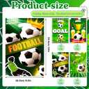 2 x Konsait 50Pcs Soccer Goodie Bags with Handles, Football Themed Gift Bags for Birthday Party Favors, Team Celebrations and Game Day Decorations