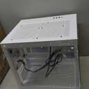 darkFlash ITX PC Case, Pre-Install 3 PWM ARGB Fans Computer Case, Full View Dual Tempered Glass ITX Case, Mini Size, Supports 240mm AIO(C275P) (White)