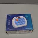 Pop Game Light Up Fidget Toy for Kids, 6 Modes LED Screen Quick Push Games Controller Electric Fidget Popper Game Bubble Road Trip Activities Car Games Birthday Gifts Toys for Kids Boys Blue