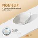 Havniva Elevated Cat Bowls Raised Ceramic Cat Dish Two Sets of Wide Cat Food Bowl Whisker Friendly Anti-Slip with Adjustable Stand, Shallow Pet Food & Water Dish