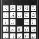 Arrowbash Brailled Bingo Game Playing Board Plastic Braille Alphabet Board for the Blind and Sighted, Home, Parties, Adults, Seniors, Teenagers Gifts