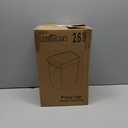 CEROELDA 3 Pack Bathroom Trash Can with Lid, 10L/2.6 Gal Small Garbage Can with Press Top Lid, Slim Plastic Waste Basket for Toilet, Office, Bedroom (Muti 1)