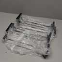 Dicunoy 6 Pack Black Wine Glass Rack, 14 Inch Under Cabinet Stemware Holder, Wall Mounted Iron Wine Glass Hanging Rack for Shelf, Kitchen, Bar, Wine Cellar Storage, Organizer, Display