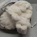 Lotus Karen Faux Fur Twin Blanket for Couch, Cozy Soft Fluffy Fuzzy Cream White Blanket, Striped Warm Thick Furry Plush Shaggy Small Blankets for Women,60x80 Inches