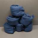 Fleece Throw Blankets Lightweight Warm Soft Cozy Pet-Friendly Bulk Fleece Throw Blanket Solid for Home Bed, Sofa, Office, Gifts, Outdoor (Assorted 2, Pack of 6-50 x 60 inch)