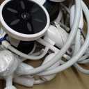 MAKHOON Upgrade Pool Pressure Side Sweeper: Professional Solution for Cleaning Your Swimming Pool (Four Wheels are Better Than Three) Need 1.5" Female Thread Pool Booster Pump Inlet, 4 Bar Pressure