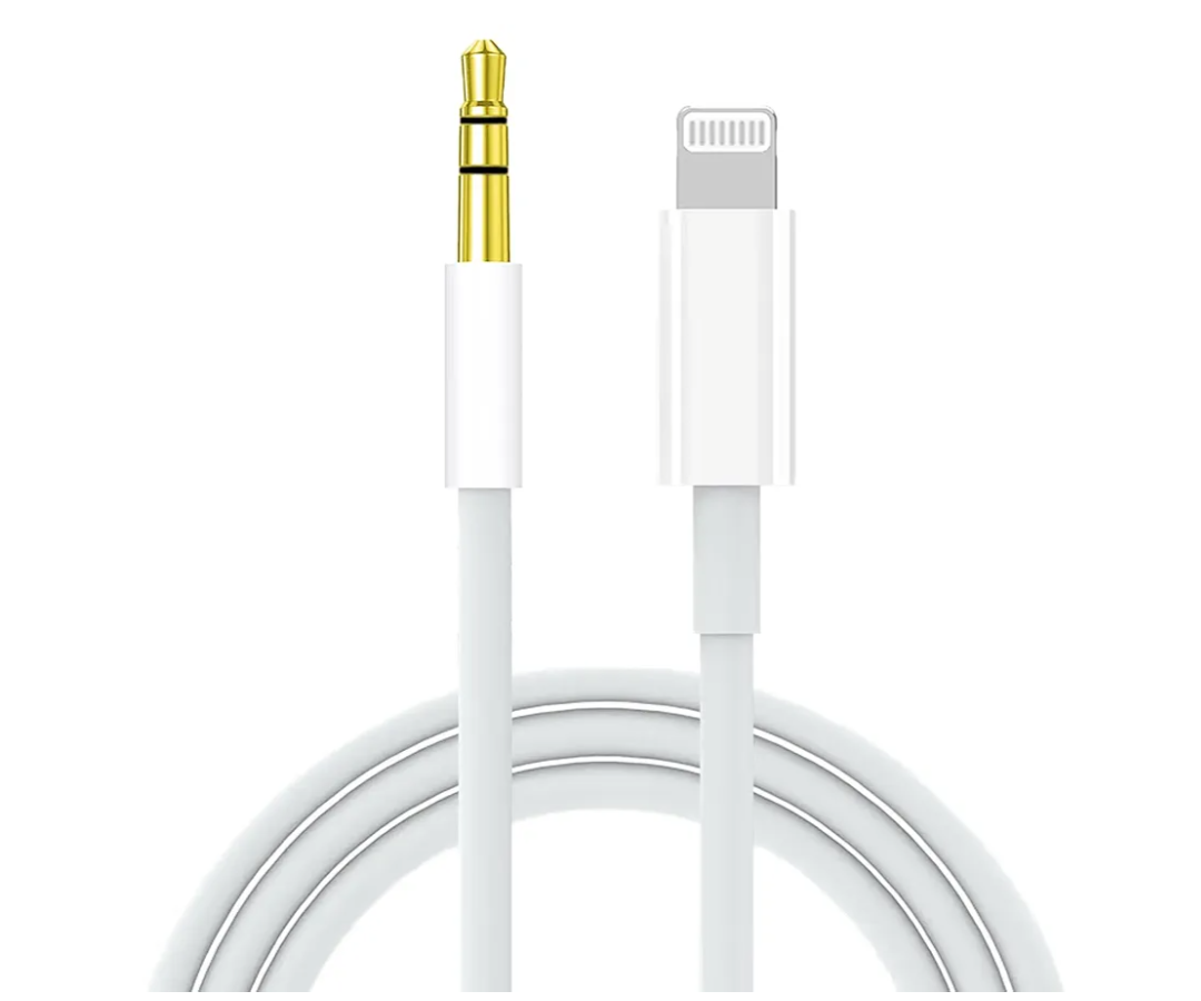 Aux Cord for iPhone,[Apple MFi Certified] Lightning to 3.5 mm AUX Cable for Car Stereo, Speaker, Headphone, Auxiliary Audio Cable Compatible with iPhone 14 13 12 11 XS XR X 8 7 3.3FT White