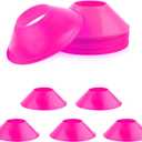 15pcs Soccer Cones for Sports Training, Mini Football Cones Flexible Agility Sports Cones Training Cones for Football Basketball Running Drills Sports Games Field Cone Markers Kids Practice (Rose Red)