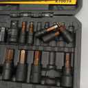16-Piece Metric Hex Bit Socket Set - Premium S2 Steel 2mm-14mm Allen Socket Set with Socket Adapters, 1/4, 3/8 and 1/2 Drive | Professional Mechanic Garage Tools