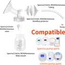17mm Flange and Duckbill Valve Compatible with Spectra S1/S2 and 9 Plus Not Original Spectra Pump Parts Replacement