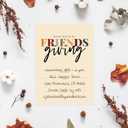 Canopy Street Friendsgiving Polka Dot Invitations / 25 Fill In Fall Thanksgiving Friends Potluck Invites With White Envelopes / 5" x 7" Modern Autumn Party Or Event Invitations/Made In The USA