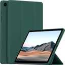 Case for Samsung Galaxy Tab A8 10.5 Inch 2022 (Model: SM-X200/X205/X207), Slim Lightweight Trifold Stand Cover with Soft TPU Back Shell, Dark Green