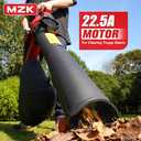 MZK 40V Cordless Leaf Blower, Leaf Vacuum and Mulcher, 3-in-1 Brushless Battery Powered Leaf Blower Kit with Collection Bag, 550CFM Leaf Vacuum for Lawn care(2*4.0Ah BatteryandFast Charger Included)