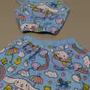 Girls Cute Swimsuit 2 Piece Ruffle Tankini Bathing Suit Kids Beach Bikini Summer 4-10Years Blue