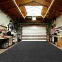 Garage Mats for Floor 7'5" x 17' - Premium Felt + Rubber Backing Thickened Oil Spill Resistant Garage Pad Non-Slip Waterproof Durable Cut to Fit Pad Garage Parking Mats for Compact SUVS Sports Car
