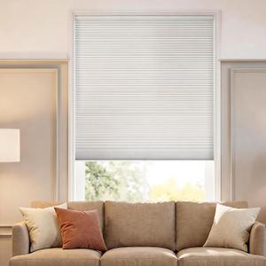 38mm blackout cordless window roller blind or cellular shade in white (Color: White 5100-1, Size: 76.2 x 127 cm / 30 x 50 inches).