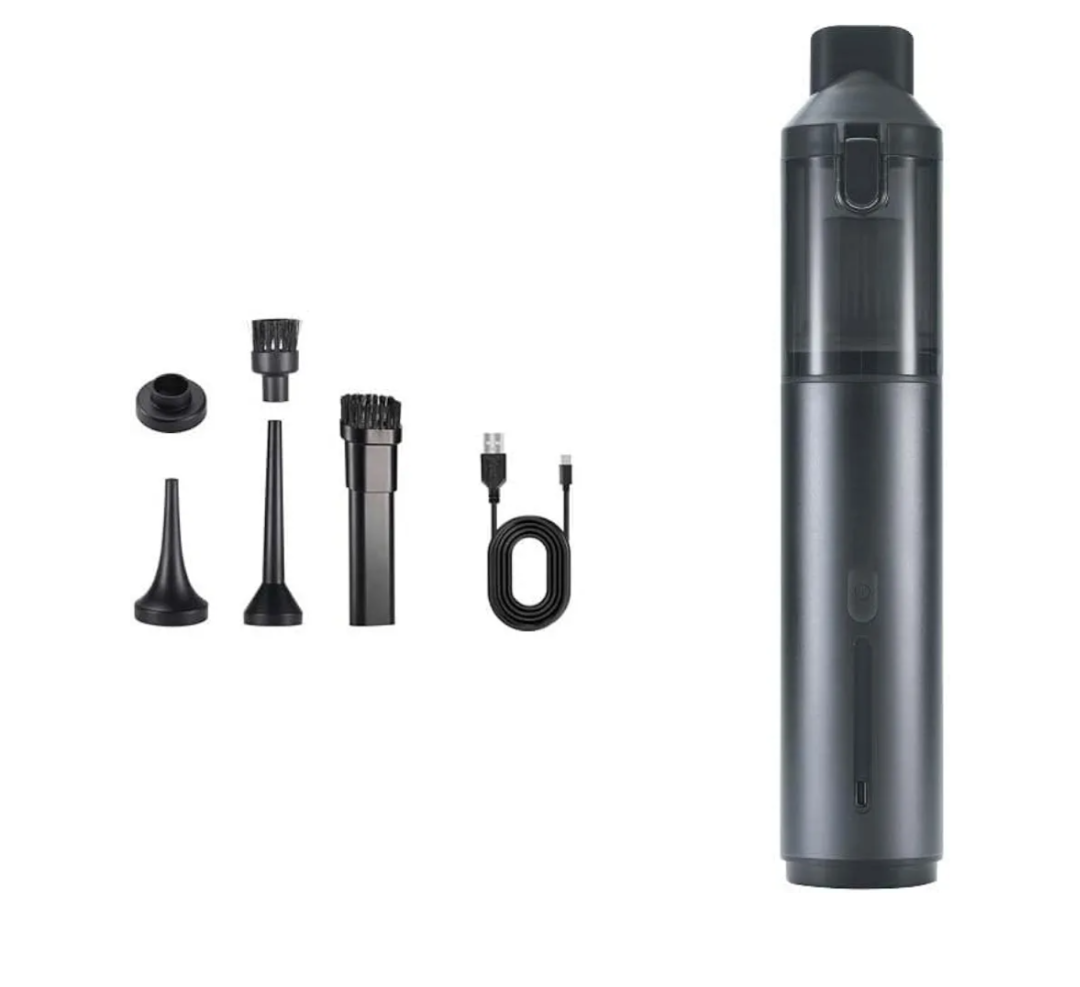 Handheld Vacuum Cleaner, Blower,15KPA Strong Suction, Car Vacuum with Blowing & Inflating Functions, 30-60 Mins Runtime, USB-C Rechargeable, for Car Home Pet Hair Desk
