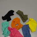 CLLOT Colors Super Stretchy Soft Knot Baby Girl Headbands with Hair Bows Nylon Head Wrap For Newborn Baby Girls Infants Toddlers Kids 7 Pcs