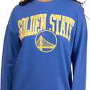 Ultra Game womens Nba Official Extra Soft Fleece Distressed Oversized Pullover Sweatshirt (Medium, Team Color)