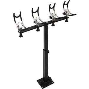 360 Degree Rotation & Adjustable Height PVC Coated Aluminum Fishing Rod Holder with Mounting Plate for Boat Yachts and More