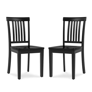 COLAMY Wooden Dining Room Chairs Set of 6, Spindle High Back Windsor Kitchen Side Chair, Farmhouse Dining Chairs for Kitchen, Dining Room, Light Brown