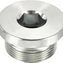 YOKIVE M30 x 1.5 Pipe Plug, Male Thread Internal Hex Head Socket Pipe Fitting Plug | Pipe Accessories, Great for Terminate Pipe Ends (Silver)