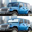 Windshield Sunshade Side Window Sun Shade Sunscreen Heat Insulation Sun Visor for 2007-2017 Jeep Wrangler JK JKU, 8PCs