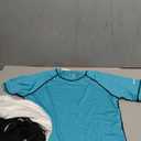 Liberty Pro 3 Pack Boys' UPF 50+ Rash Guard Short Sleeve Swim Shirts, Quick Dry UV Protection Swimwear for Kids (X-Large, Aqua/Black/White)