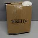 Snuggle Sac Buttery Ivory Throw Blanket for Couch, Reversible Super Soft Knitted Blankets, Warm Cozy Knit Fuzzy Plush Lightweight Throws Dupes for Sofa, Bed, Picnic, Ivory, 50 x 60 inches