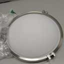 16 Brushed Nickel Flush Mount Ceiling Light Fixture - 16 Inch Brushed Nickel LED Ceiling Light 3000K/4000K/5000K Color Changing Modern Bathroom Fixture for Bedroom,25W