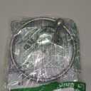 Amazon Basics Round AB-BR807-SN Modern Towel Ring, 6.3-inch Diameter, Satin Nickel