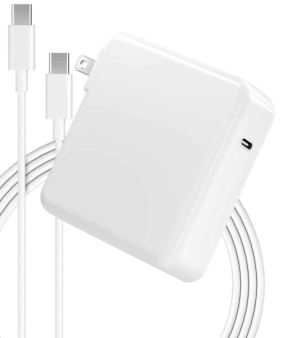 Mac Book Pro Charger - 118W USB C Fast Charger Power Adapter Compatible with MacBook Pro/MacBook Air 16 15 14 13 Inch, M1 M2 M3 M4, New iPad Pro and All USB C Device, Charge Cable 6.6ft (White)