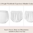 Adult Diaper Cover for Incontinence Noiseless Leak-Protection Underwear Plastic Pants Over Diapers Waterproof Rubber Pants(White, 2XL(Woman Size))