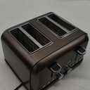 SEEDEEM Toaster 4 Slice, LCD Display, 6 Shade Settings, 1.5'' Wide Slots, Digital Stainless Toaster for Bagel, Defrost, Reheat, Dual Control, Removable Crumb Tray, 1500W, Dark Metallic