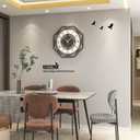 Large Wall Clocks for Living Room Decor Modern Wall Clock Battery Operated Silent Non Ticking for Kitchen Bedroom Home Decorative Art 20 inch Wood Big Wall Clock Decor for Indoor