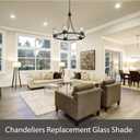 Aspen Creative 23655-60-2,Clear Wine Cup Glass Shade For Lighting Fixture.Size:4-3/4"D x 6-1/8"H,Center Hole:43mm. Set of 2.