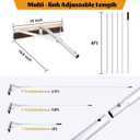 Leaf Roof Brush and Roof Rake, 21 Ft Adjustable Length Roof Cleaning Tool, Remove Roof Leaves Safely, with Natural Brush Head, Lightweight, Easy to Use & Store
