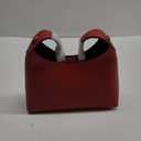 Small Hobo Bags for Women Cherry Shoulder Bag Purse Faux Leather Tote Handbag Trendy Chain Crossbody Bag (Red)